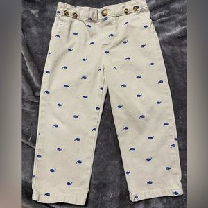 Carters 18 months Khaki Pants with whales